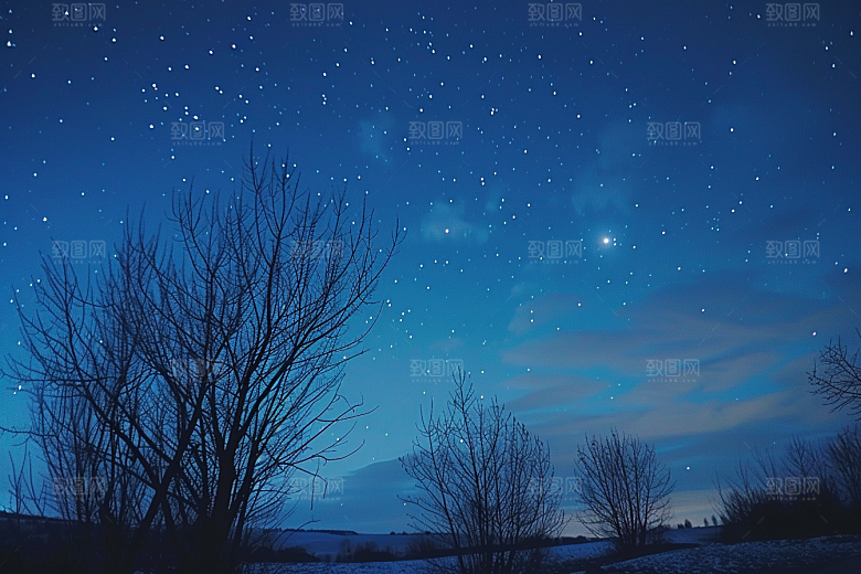 灿烂星空高清银河素材