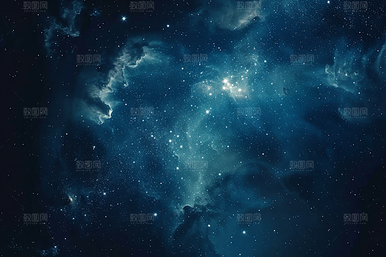 灿烂星空梦幻夜景素材
