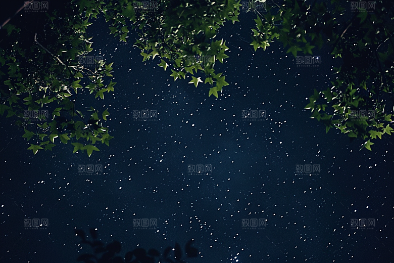 灿烂星空浪漫唯美素材