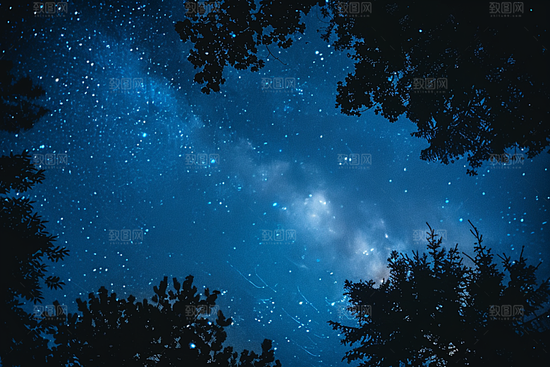 灿烂星空银河宇宙素材