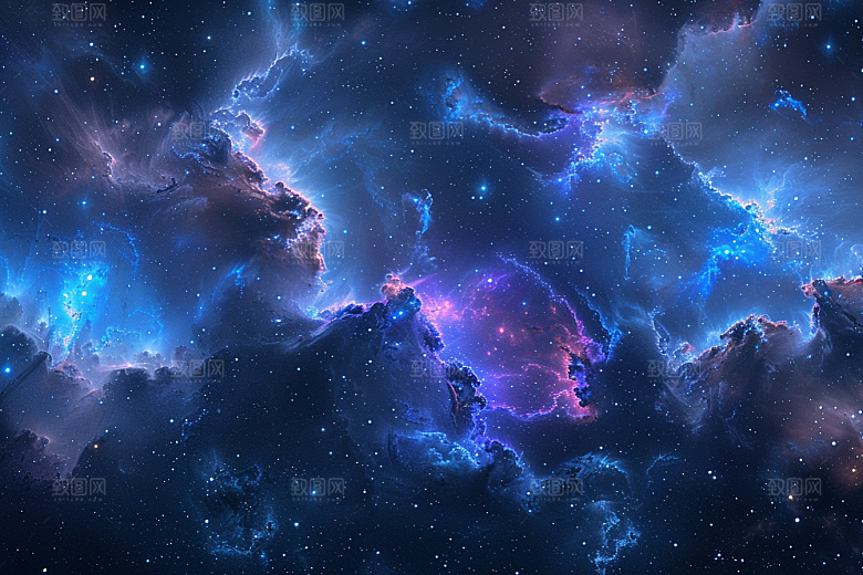 灿烂星空天空梦幻素材