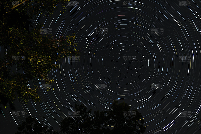 灿烂星空高清浪漫素材