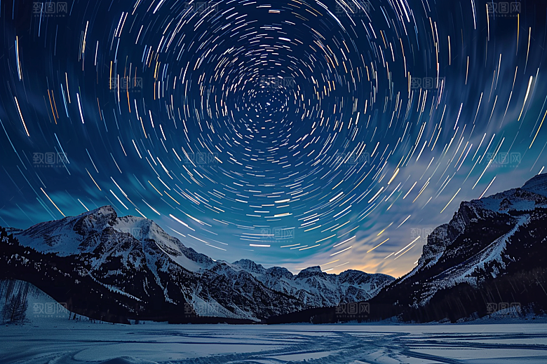 灿烂星空夜晚宇宙素材