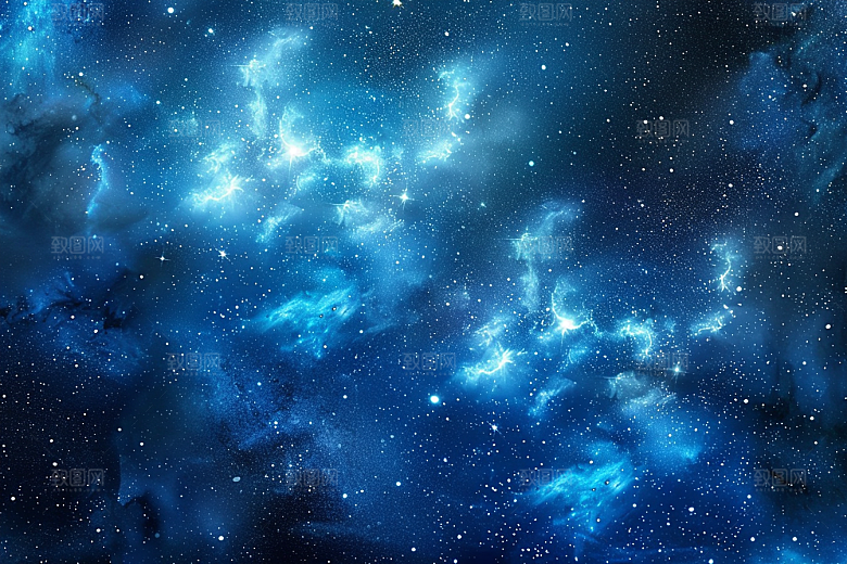 灿烂星空夜景夜晚素材