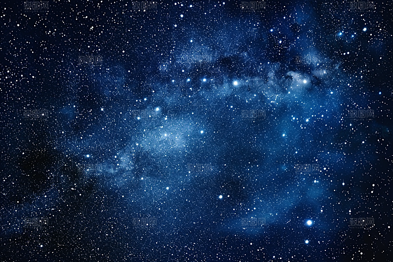 灿烂星空夜晚高清素材