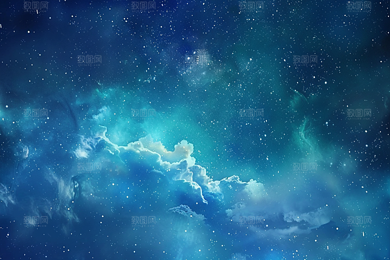 灿烂星空宇宙天空素材