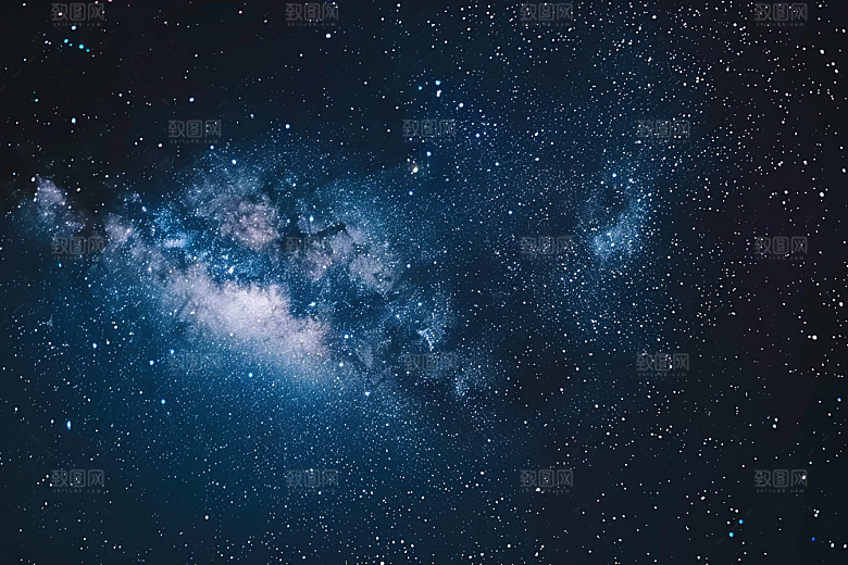 灿烂星空浪漫银河素材