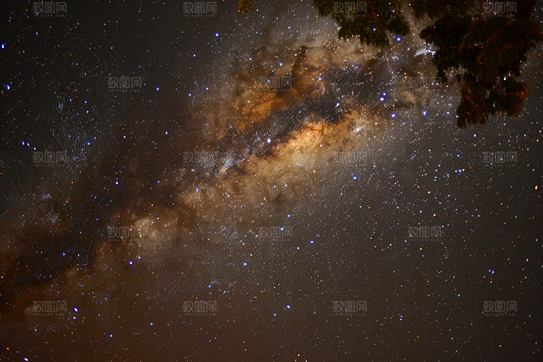 灿烂星空星辰浪漫素材