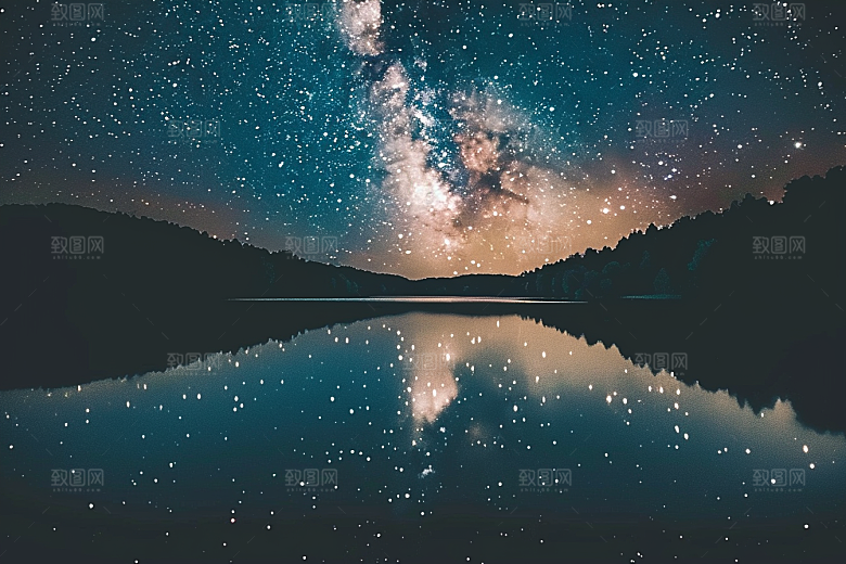 灿烂星空高清太阳系素材