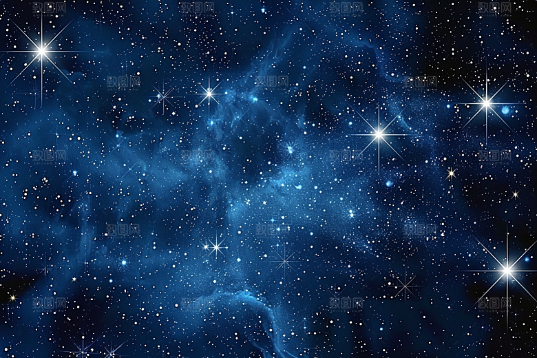 灿烂星空夜晚太阳系素材