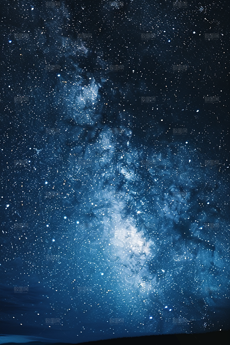 灿烂星空浪漫银河素材