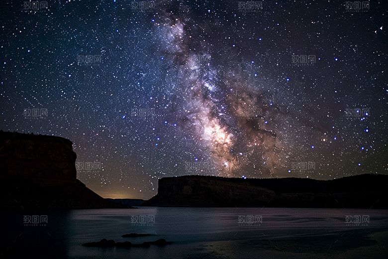 灿烂星空宇宙浪漫素材