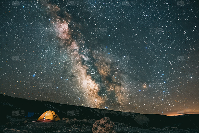 灿烂星空高清唯美素材
