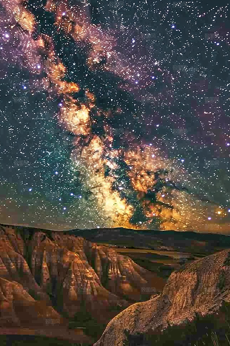 灿烂星空高清宇宙素材