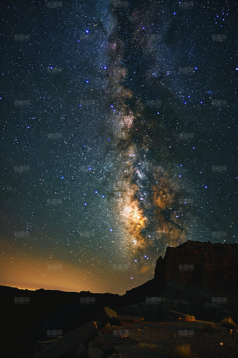 灿烂星空星辰梦幻素材