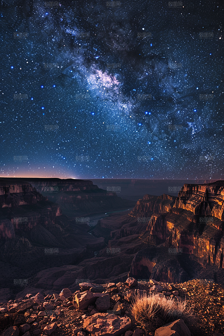 灿烂星空宇宙夜晚素材