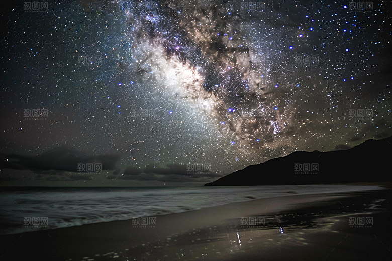 灿烂星空宇宙浪漫素材