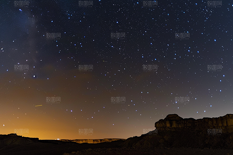 灿烂星空天空夜景素材