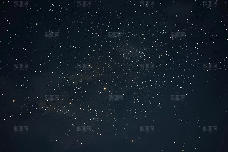 灿烂星空浪漫夜景素材
