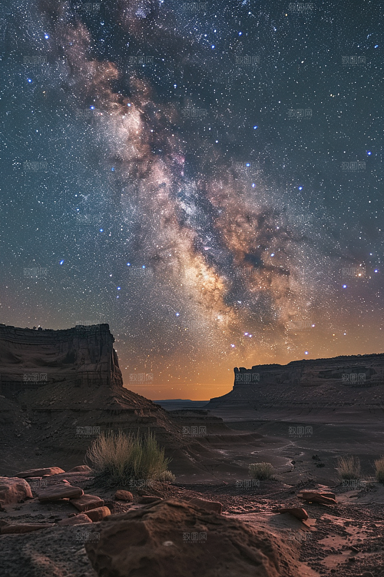 灿烂星空唯美太阳系素材
