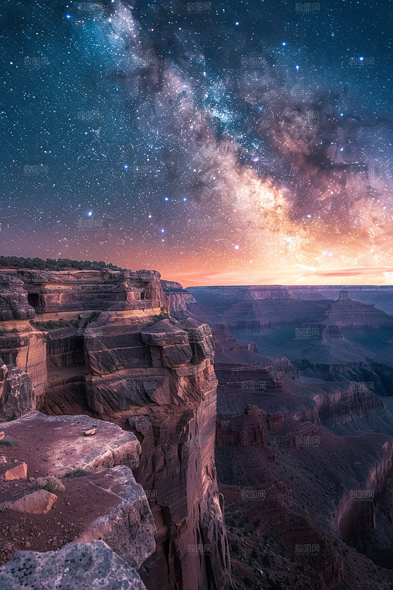 灿烂星空梦幻唯美素材