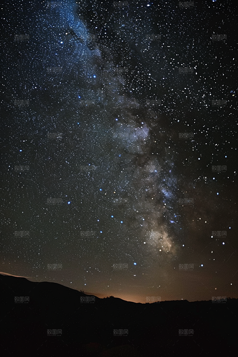 灿烂星空太阳系唯美素材
