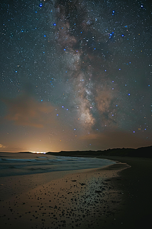 灿烂星空高清天空素材