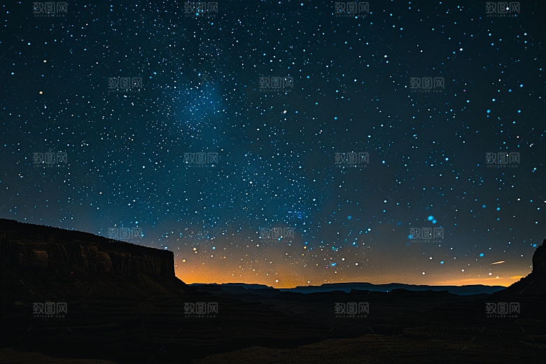 灿烂星空天空唯美素材
