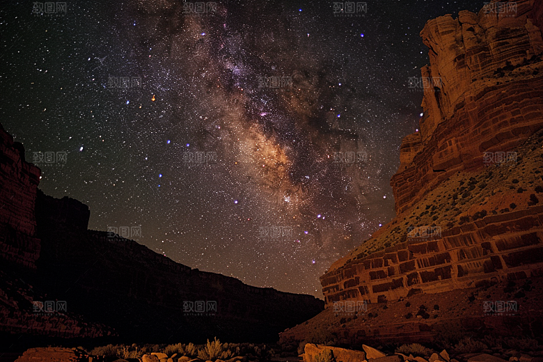 灿烂星空星辰高清素材