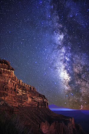 灿烂星空太阳系梦幻素材