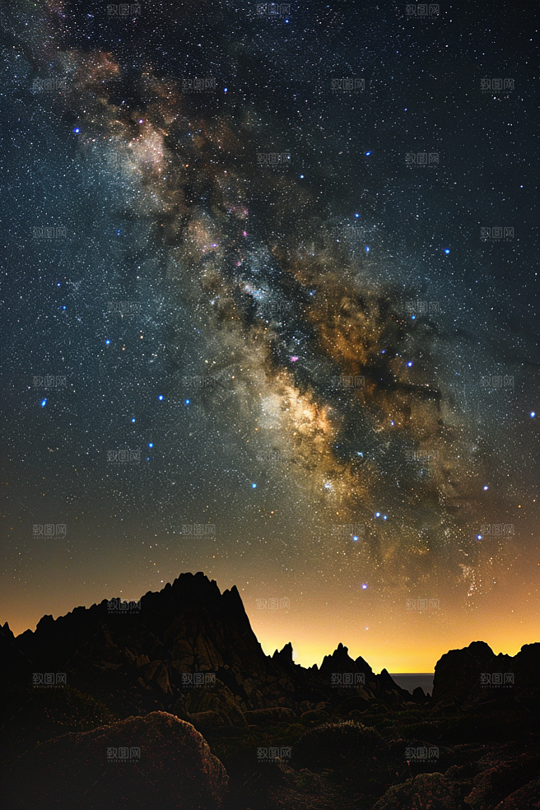 灿烂星空浪漫宇宙素材