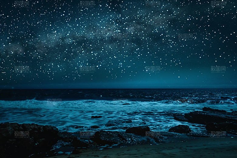 灿烂星空宇宙银河素材