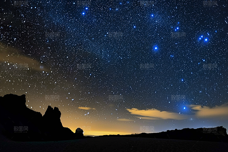 灿烂星空高清唯美素材