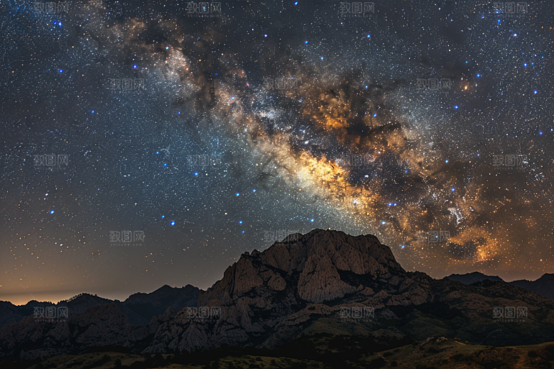 灿烂星空天空太阳系素材