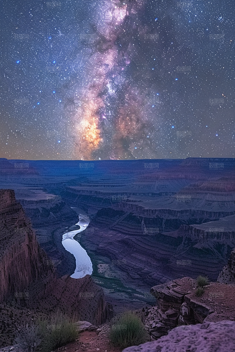 灿烂星空唯美星辰素材