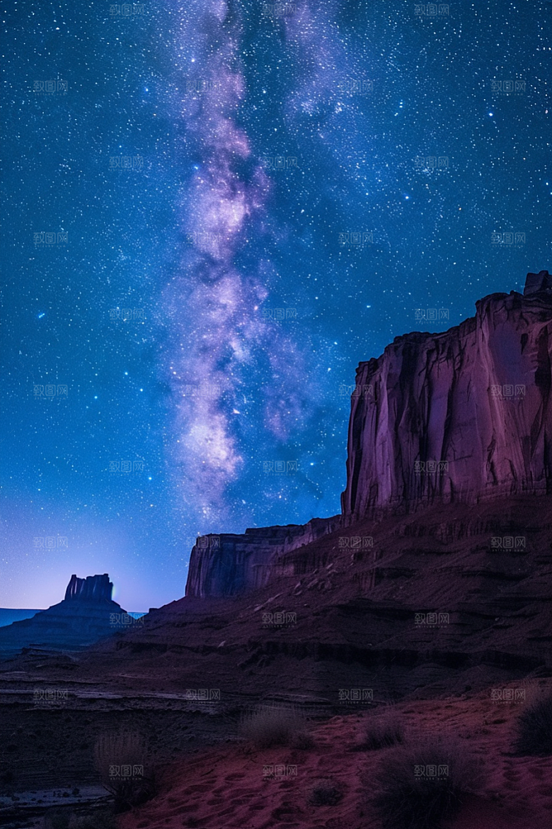 灿烂星空星辰夜晚素材