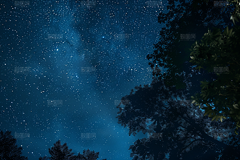 灿烂星空高清星辰素材