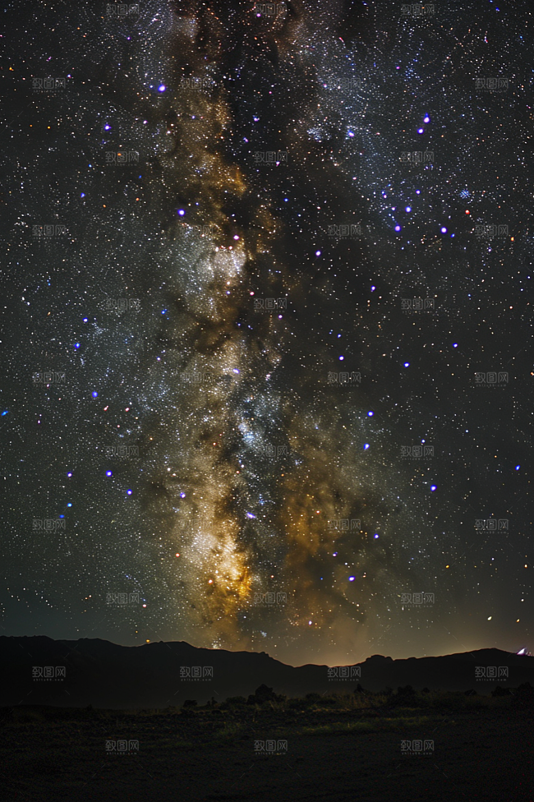 灿烂星空银河宇宙素材
