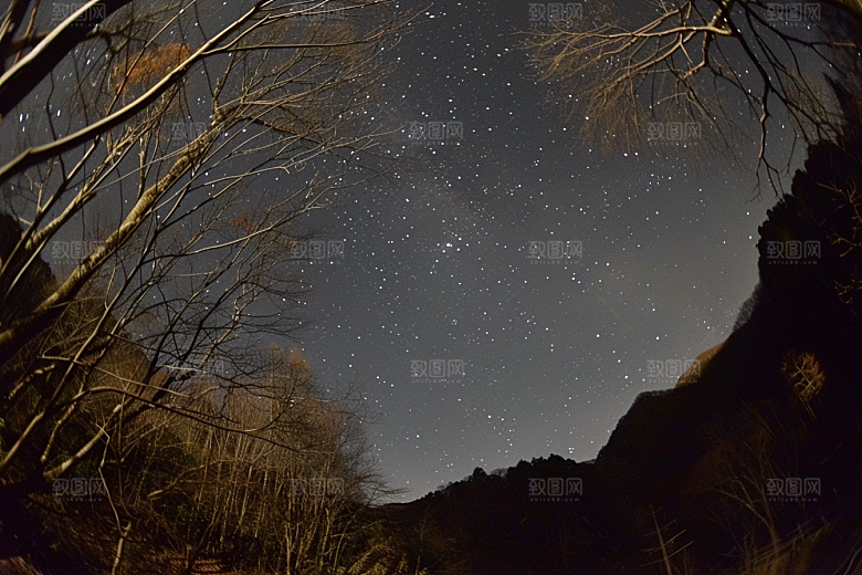 灿烂星空梦幻天空素材