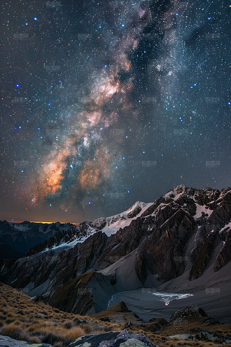 灿烂星空高清星辰素材