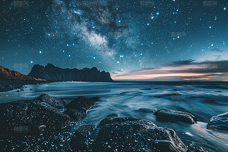 灿烂星空天空星辰素材
