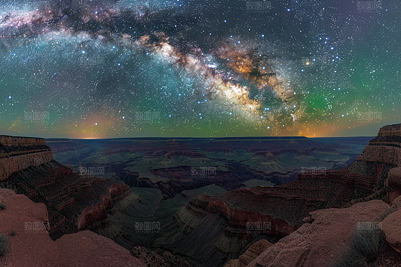 灿烂星空夜晚星辰素材