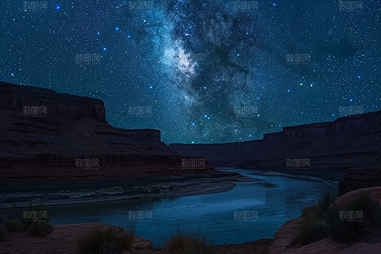 灿烂星空星辰太阳系素材
