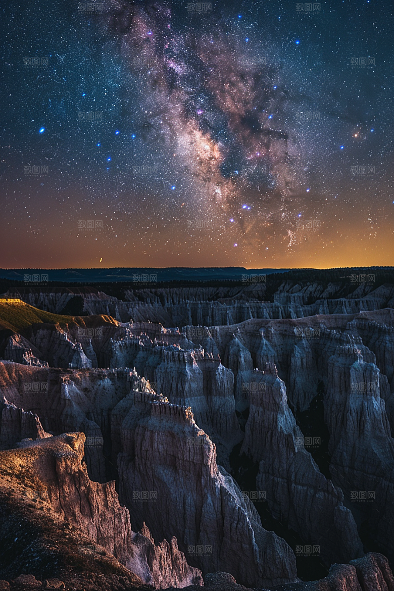 灿烂星空天空浪漫素材