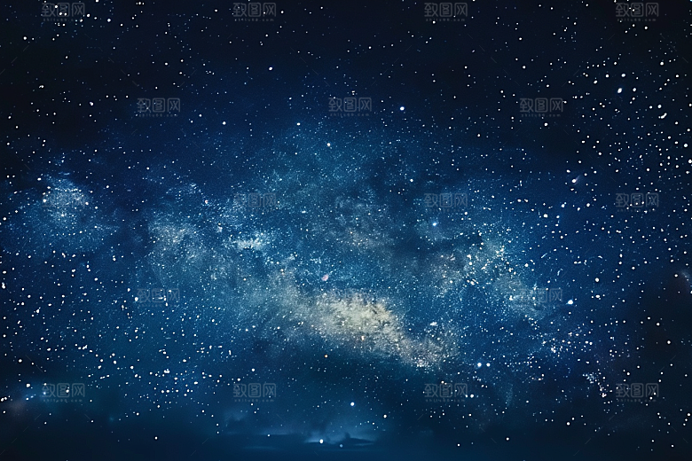 灿烂星空夜景天空素材