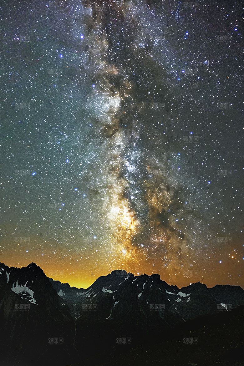 灿烂星空唯美梦幻素材