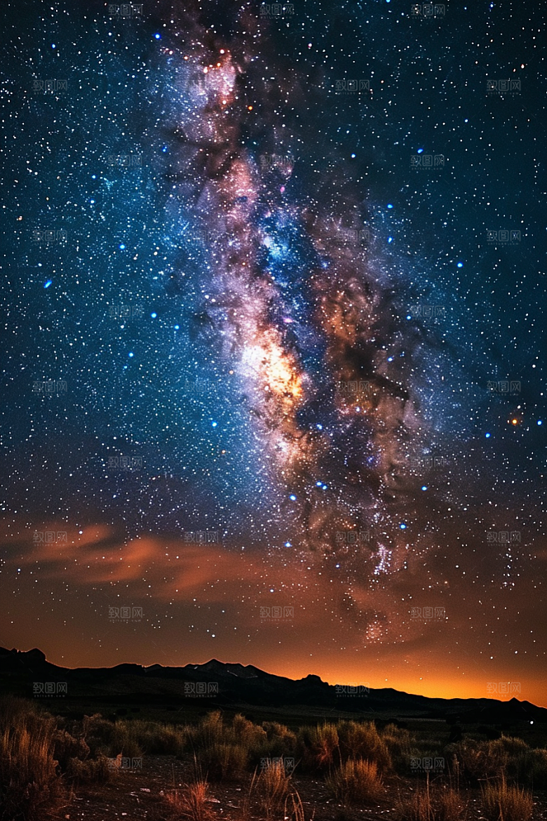 灿烂星空太阳系宇宙素材