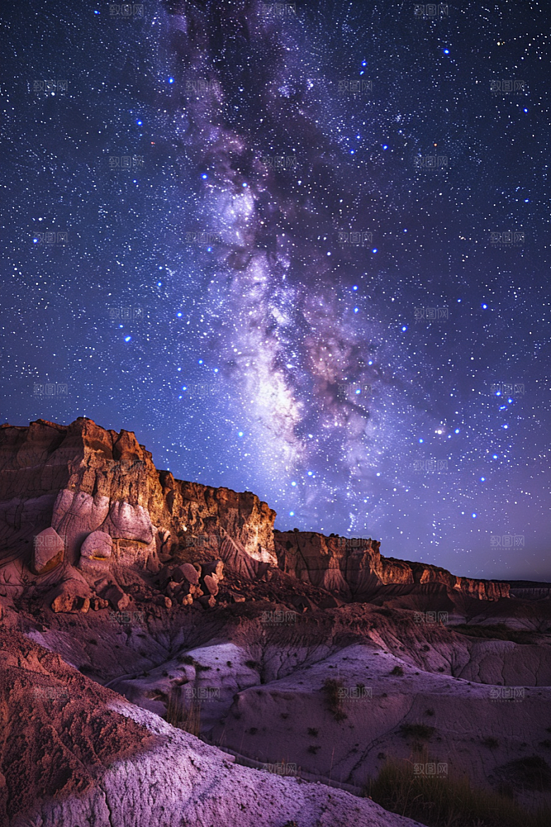 灿烂星空星辰唯美素材