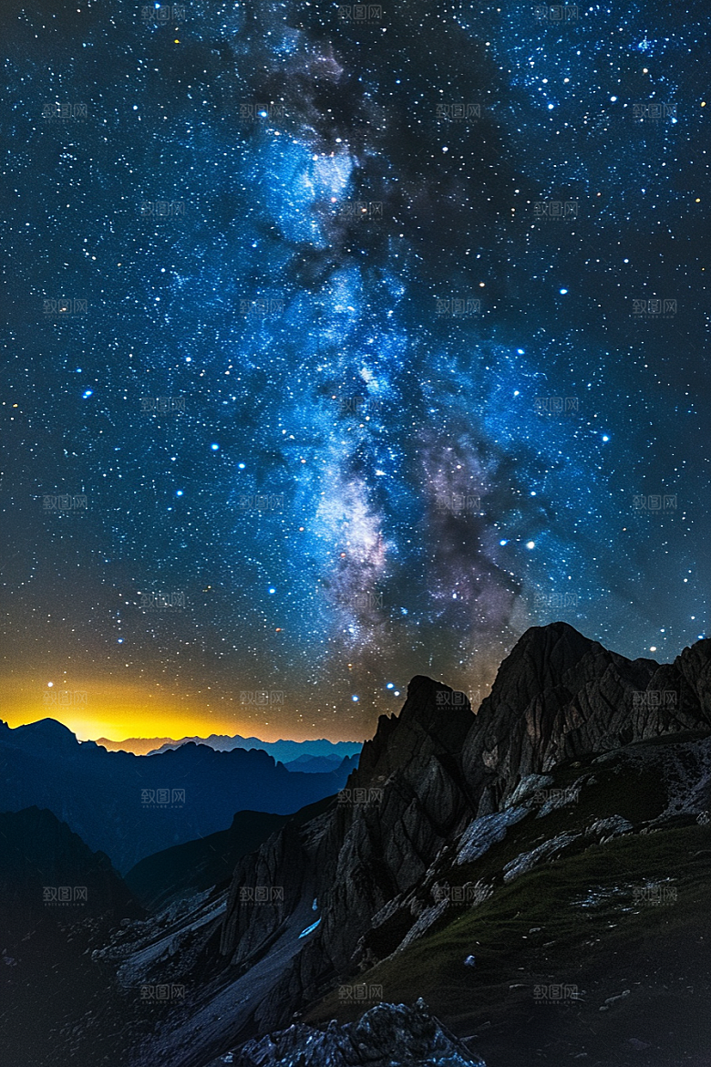 灿烂星空高清星辰素材