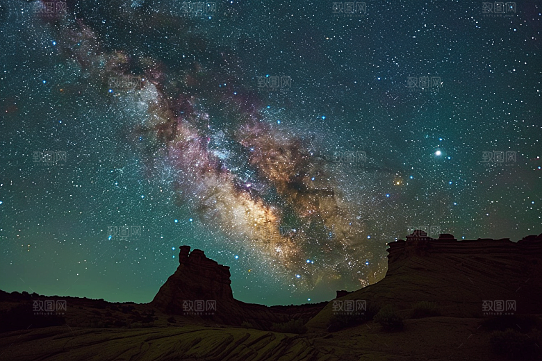 灿烂星空梦幻宇宙素材